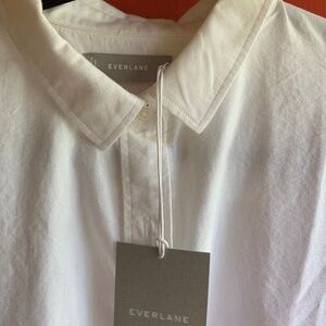 Everlane White Japanese Oxford Square Shirt